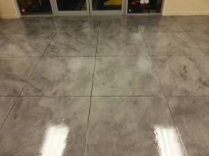 Sparta-Flex Pure polyaspartic clear coating over Thincova