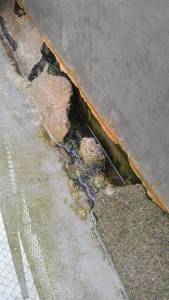 Failed resin coving - re had to replace