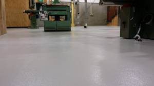 Polyaspartic factory floor coating