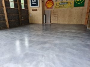 Metallic FX floor in Man Cave