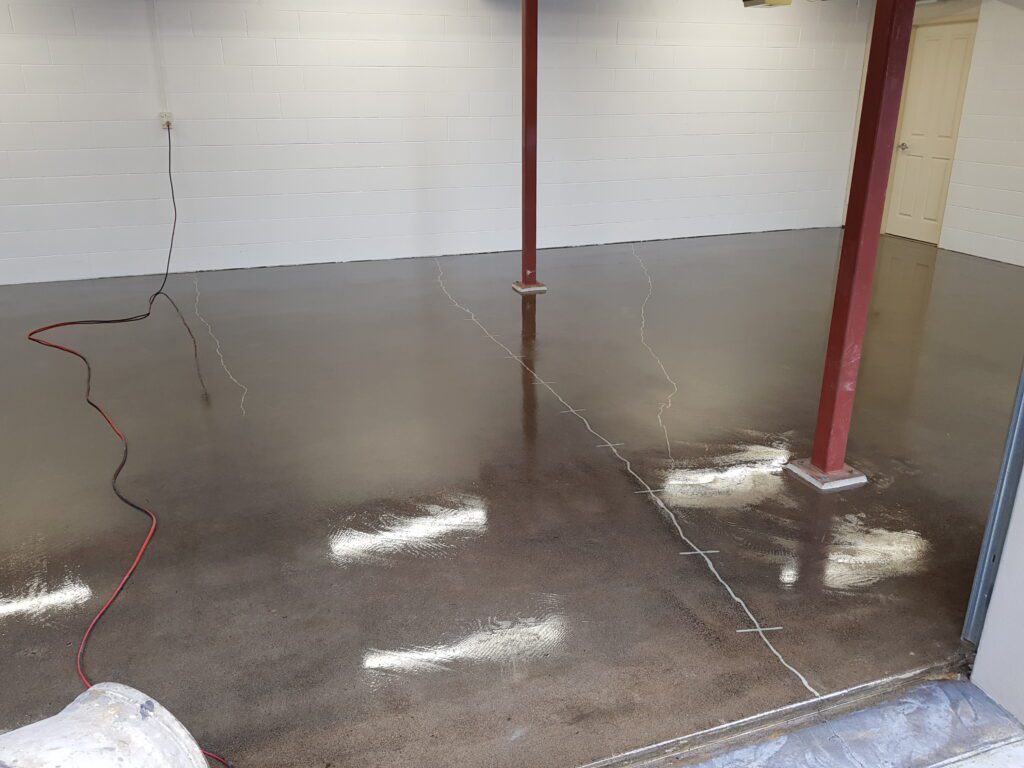 Moisture barrier floor prep
