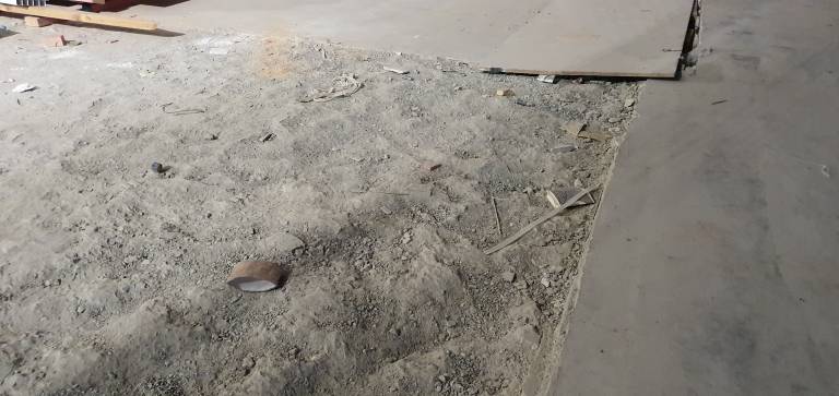 rough floor needs levelling