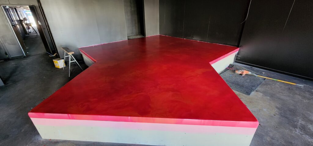 Dance Floor in a strip club - Pink Metallic FX Epoxy