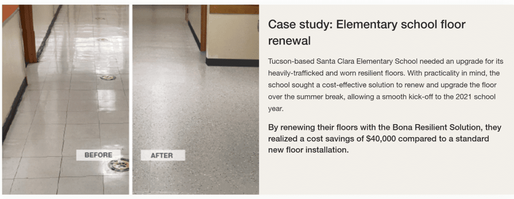 Bona Resilient Tucson school