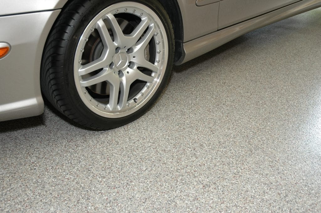 Sparta-Flake garage floor