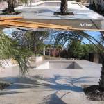 Lesk-pool area before & after