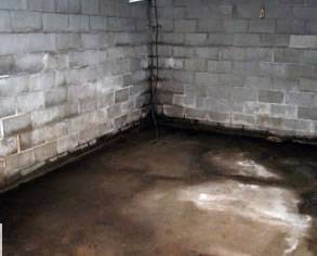 This is a familiar sight - moisture problems in a basement