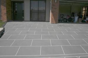 Driveway resurfaced with Spraycova
