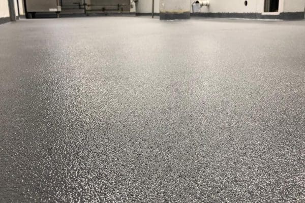 Non slip urethane cement floor