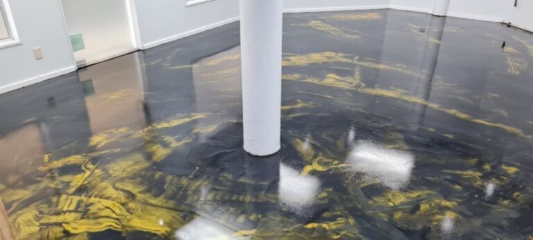 Metallic Epoxy Floor over concrete in Auckland New ZEaland